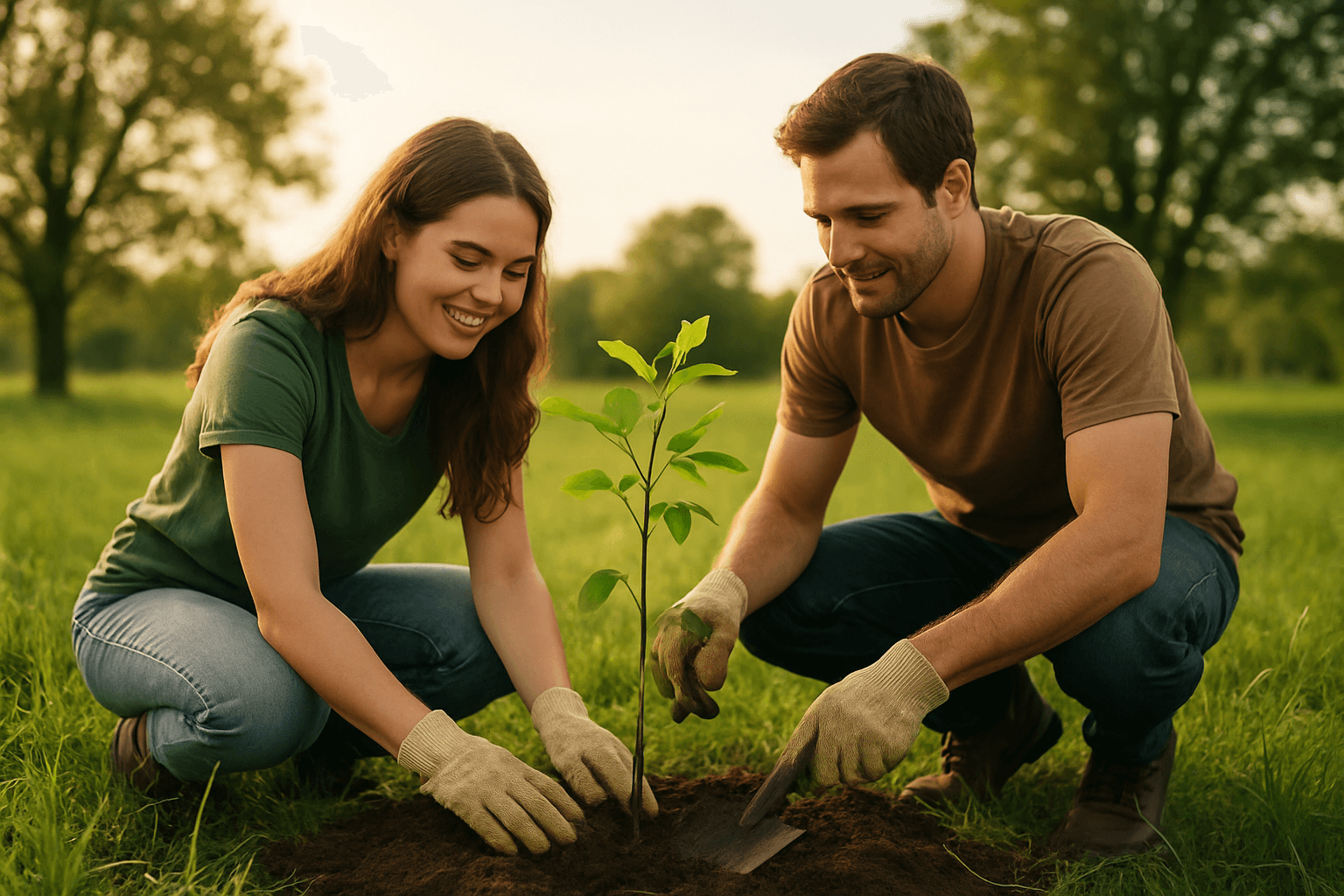 Tree planting background